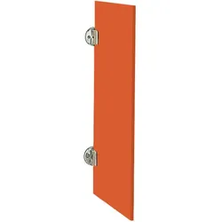 Exklusive Urinaltrennwand Ancona aus ES-Glas verkehrsorange