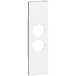 Legrand KW09 LivingNow 1-modulige Abdeckung für Einsätze TV-SAT und Lichtsignal, Farbe White