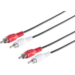 S-Conn Audiokabel 40105, 5m, 2x Cinch / 2x Cinch, Stereo
