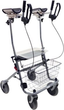 Rollator Cristallo 2 mit Unterarmauflage,silber>>>>