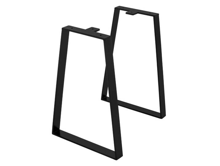 Ml-Design Tischbeine 2er Set 28,5xH40 cm X-Form, Schwarz, Metall, 28.5x40.5x7 cm, Esszimmer, Esstische, Tischsysteme, Tischgestell