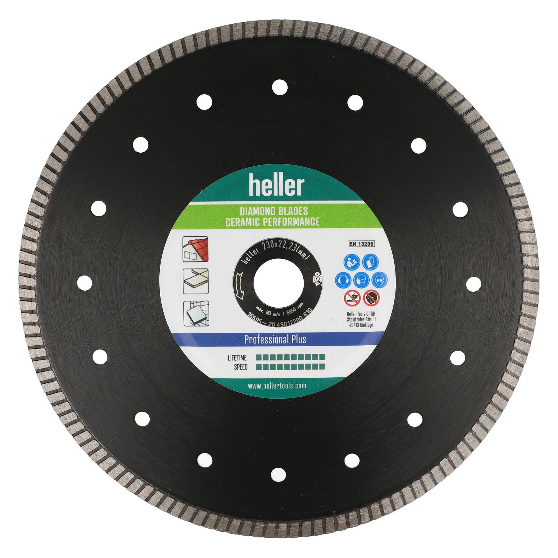 Heller Tools Diamond Blade Ceramic Performance 125 x 22,23/X-Lock (29915)