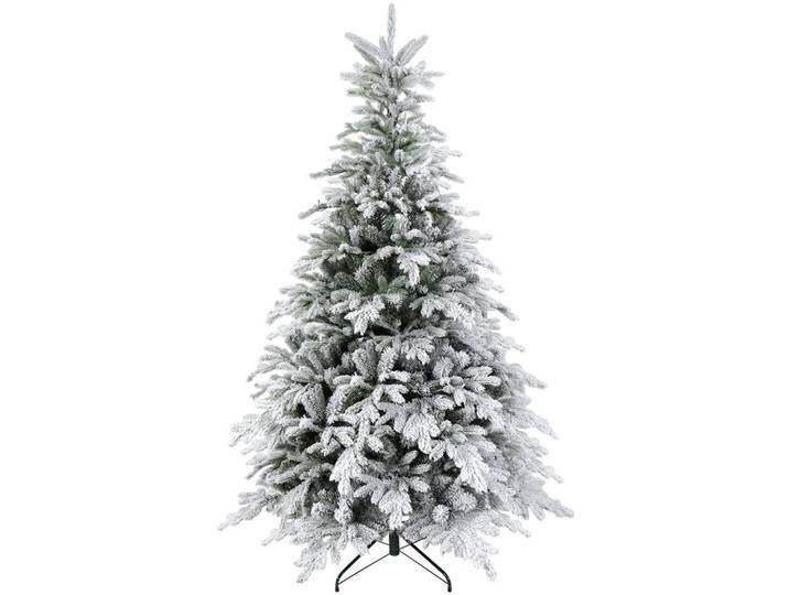 Homcom Künstlicher Weihnachtsbaum, 180 cm Christbaum mit 1321 Spitzen für Weihnachten, Grün, Kunststoff, 180 cm, Dekoration, Weihnachtsdekoration, Christbaum & Zubehör