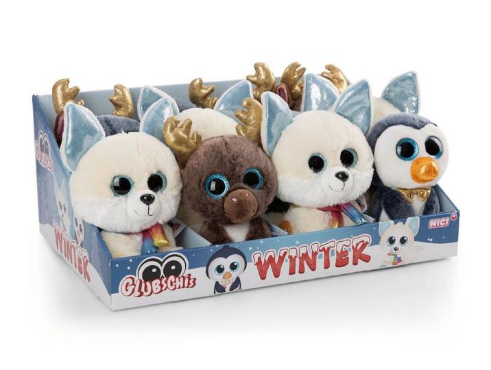 Nici Plüschfigur Nici 62188 Sortiment GLUBSCHIS Winter 15cm schlenkernd 3