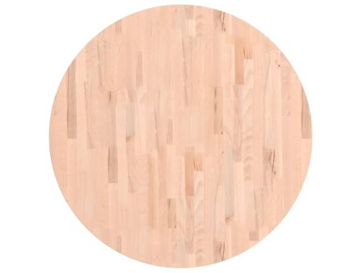 NKOPPFG Runde Tischplatte Buche Massivholz 90 cm Ersatzplatte für Couchtisch, glatte Oberfläche, feucht abwischbar, DIY Möbelprojekte