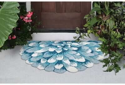 Liora Manne Lush Decor Frontporch Mum Indoor/Outdoor Mat
