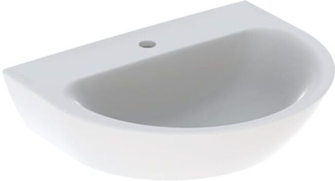 Geberit Renova Lavabo, 60x48 cm H x I, avec trou robinet, sans trop-plein, blanc, complet fermé (500599012)