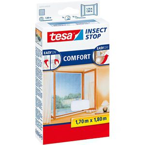 Tesa Fliegengitter Insect Stop Comfort, weiß, 170 x 180cm, mit Klettband, für Fenster