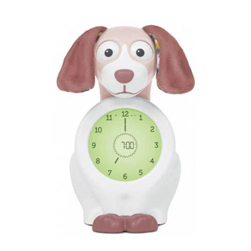 Zazu Davy de hond slaaptrainer met uurwerk - roze
