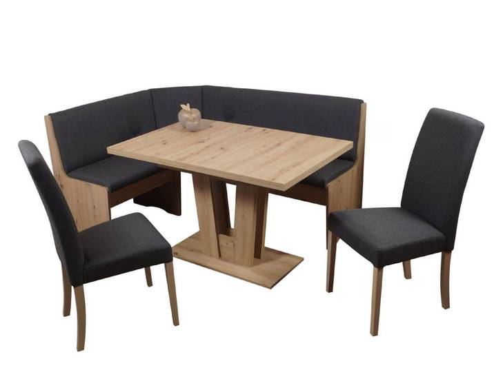 Stolebaenk Eckbankgruppe Duisburg Artisan VE/VADUAR Artemis, (Eckbankgruppe, 1 x Eckbank, 1 x Tisch, 2 x Stuhl)