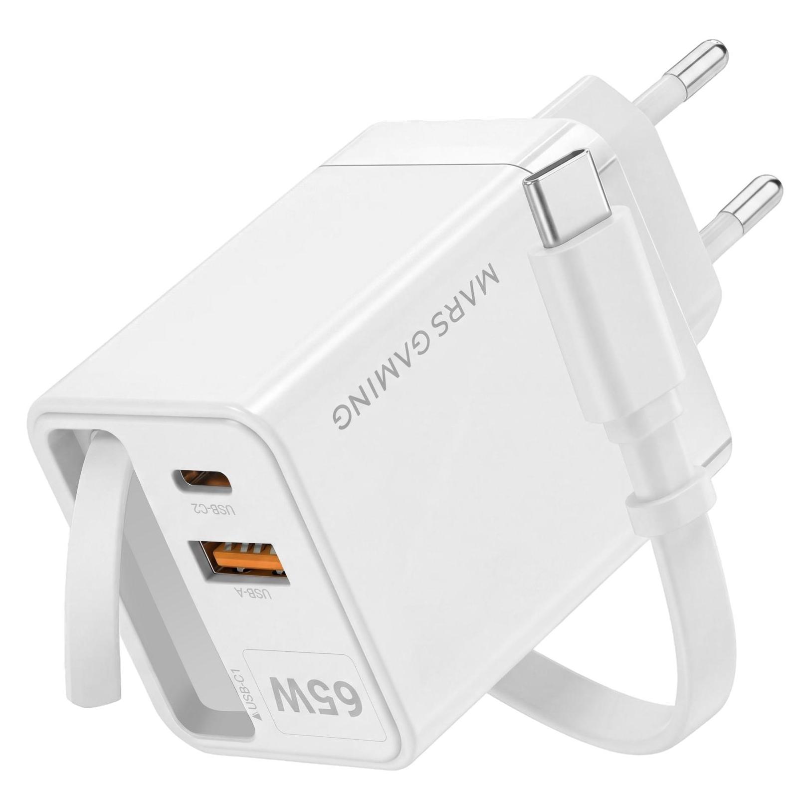 Mars Gaming MDGAN65RW (65 W, 2 Ports) (MDGAN65RW)