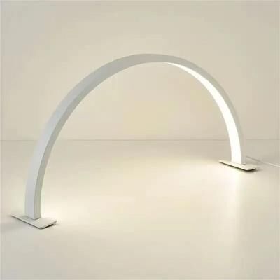 Uplift Picks Moon Arc LED Nail Desk Lamp With Adjustable Brightness white