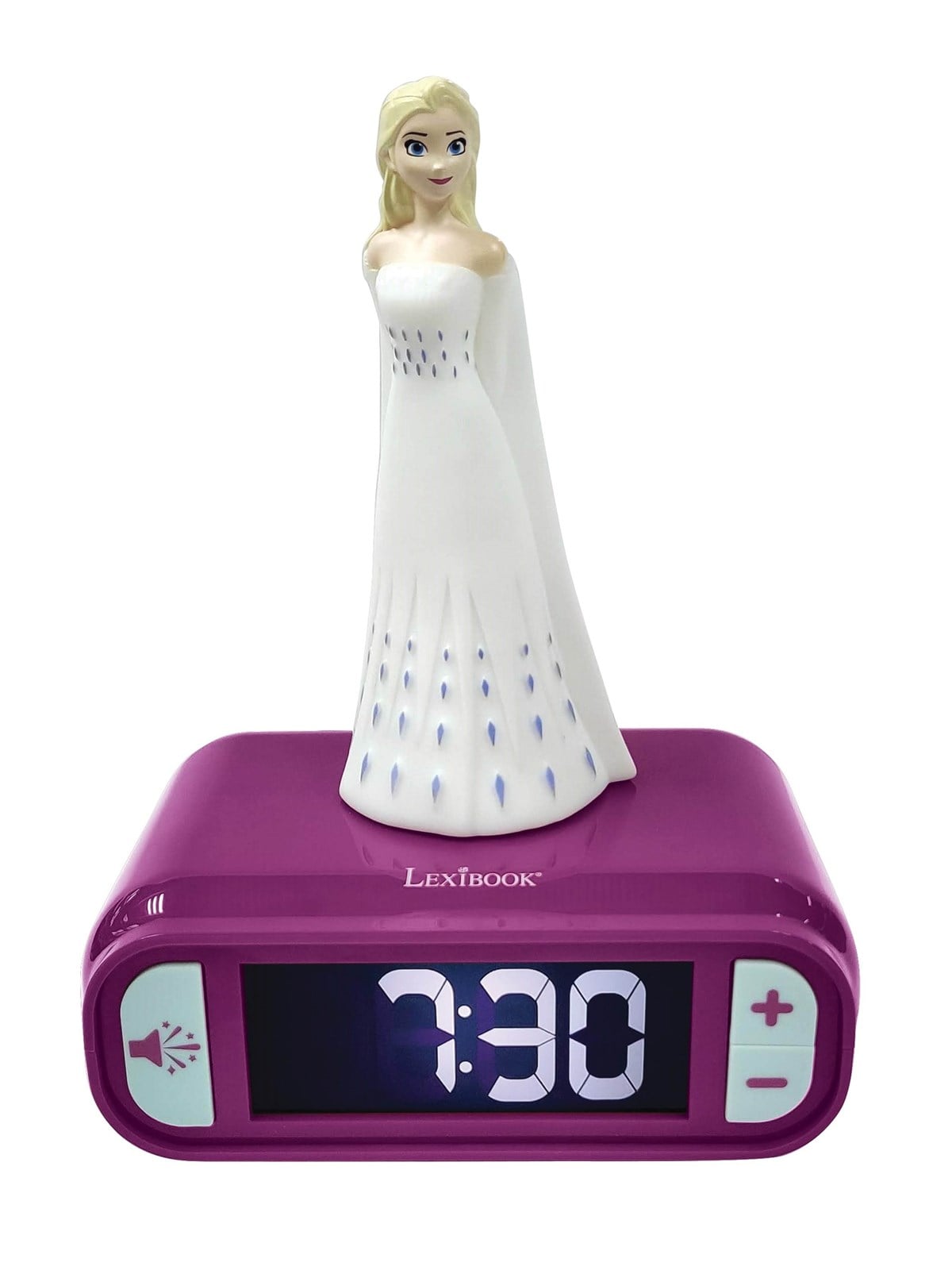 Frozen Alarm Clock with Night Light 3D design Elsa