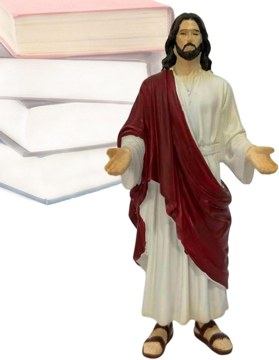 Jezus Christus Beeld met Open Armen - Spirituele Decoratie - Hoogte: 10 cm