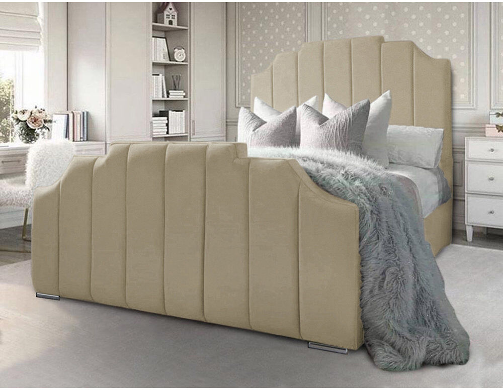 Etta Avenue Tyrion Upholstered Bed Coffee Single (3')