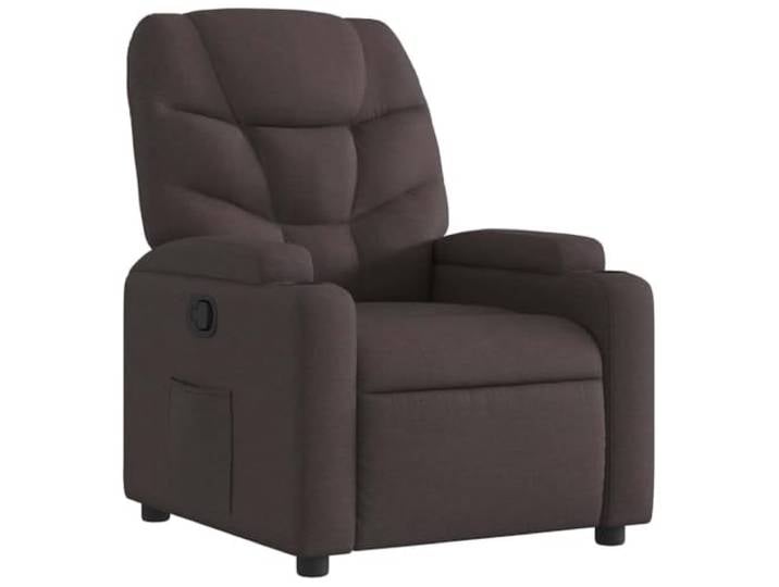 Heofavd Relaxsessel Manuell mit Liegefunktion Stoff Dunkelbraun