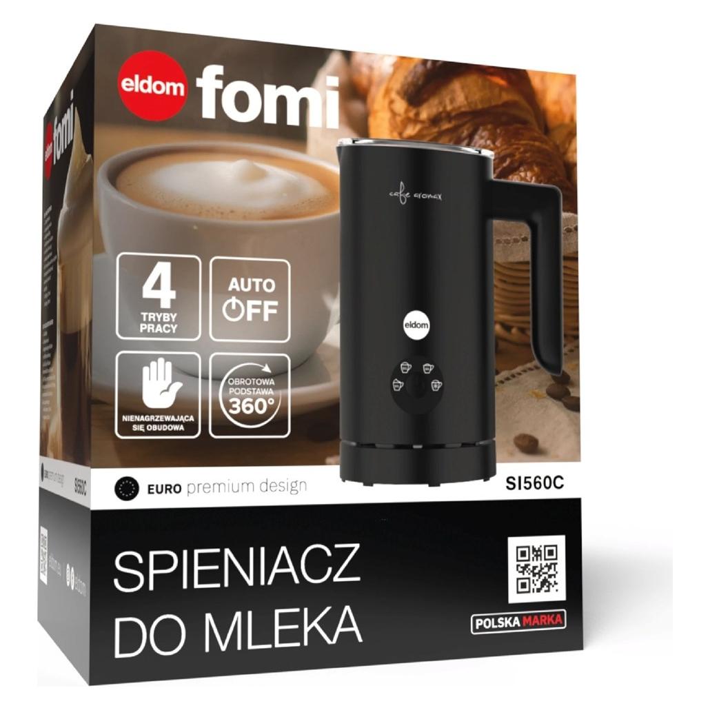 Eldom SI560C Milchaufschäumer schwarz (300 ml) (SI560C)