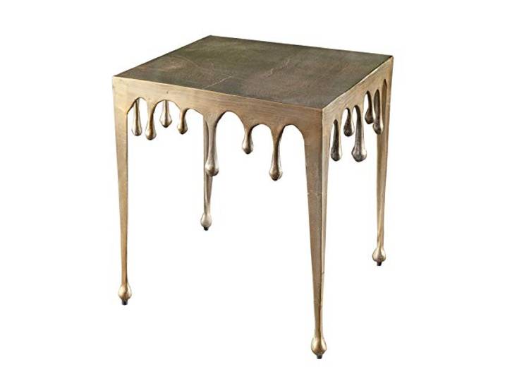 Couchtisch LIQUID LINE 46cm - gold - Metall - stabile Konstruktion Montiert, hochwertig, angenehme Haptik, eleganter Look