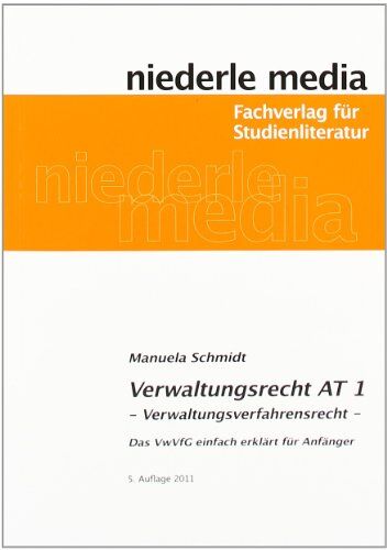 Manuela Schmidt - Verwaltungsrecht AT 1: Verwaltungsverfahrensrecht - Preis vom 13.10.2026 19:28:25 h