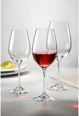Red Vanilla Viola All-purpose Wine Glasses (Set of 6)