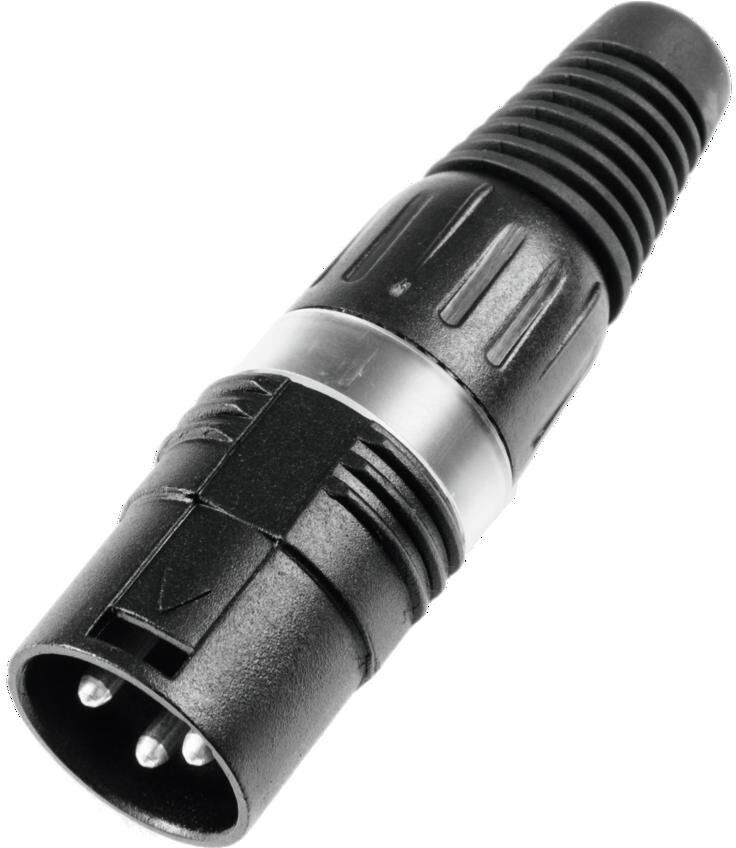 Hicon Xlr Stecker 3pol Hi-X3cm-Blk