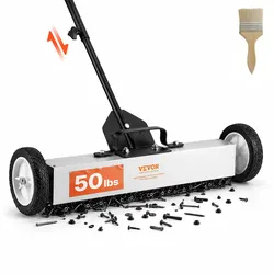 VEVOR Magnetbesen Magnetische Kehrmaschine 77–113 cm, Magnetic Sweeper Magnetisch Magnet Besen Magnetbesen Magnetheber 22,6 kg Magnetkraft Magnetischer Spänesammler Bodenkehrer Kehrmaschine