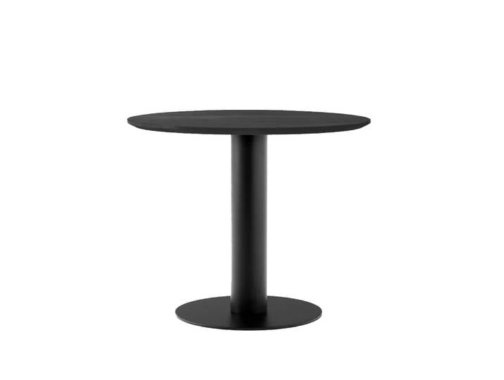 &Tradition In Between SK11 Esstisch Eiche schwarz lackiert, Gestell aus mattschwarzem Metall
