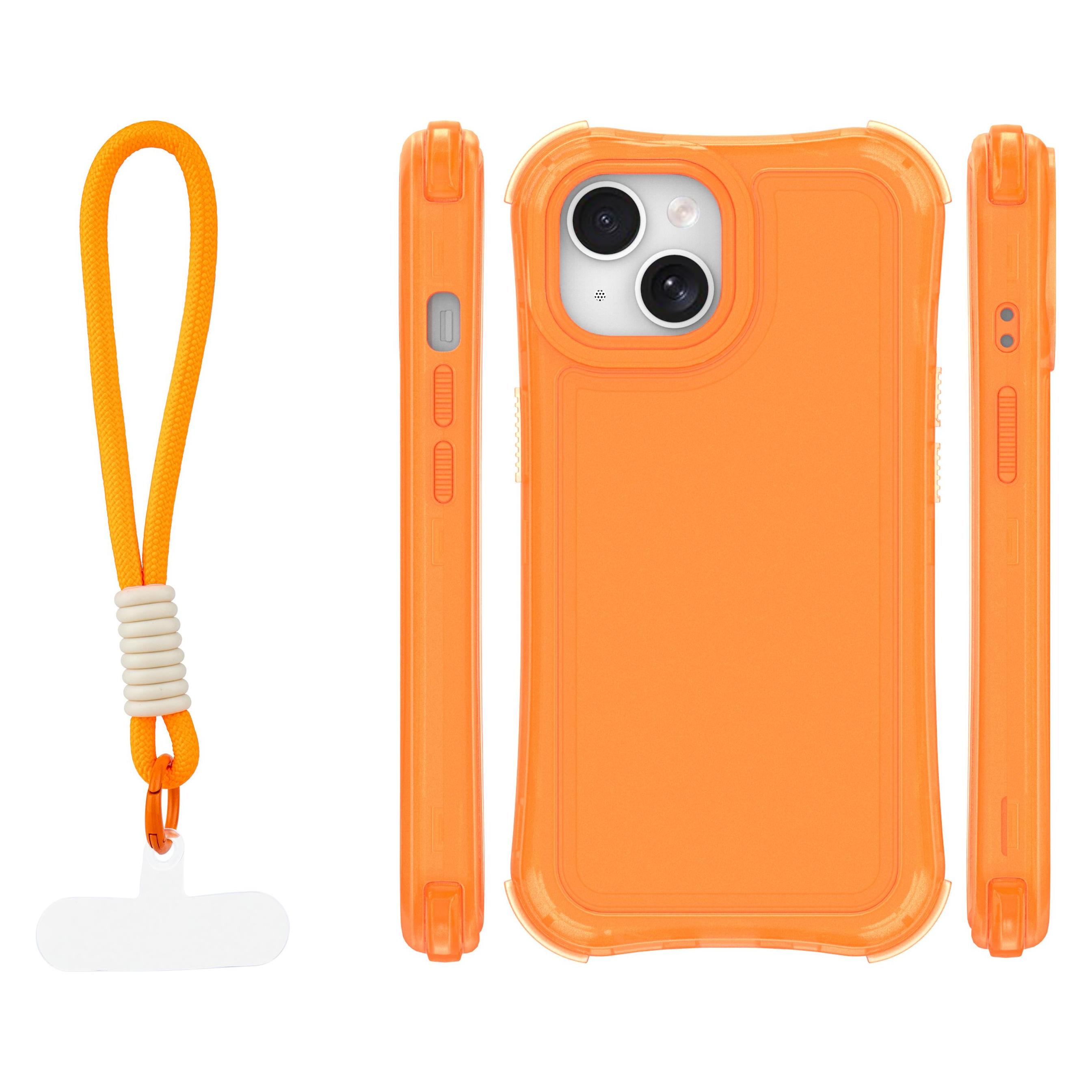 OEM Safepop case with strap for iPhone 15 6,1" orange (Apple iPhone 15) (GSM275669)