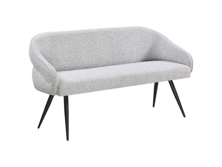 Livetastic Sitzbank, Grau, Schwarz, Metall, 2-Sitzer, 150x82x62 cm, Esszimmer, Bänke, Sitzbänke