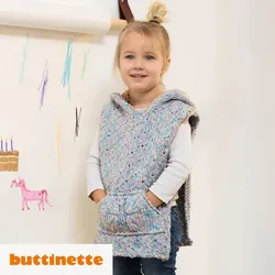 Strickanleitung – Kapuzenponcho aus Woll Butt Hailey