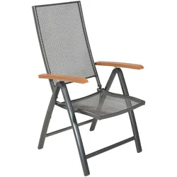 Gartenklappstuhl Thasos Graphitfarben