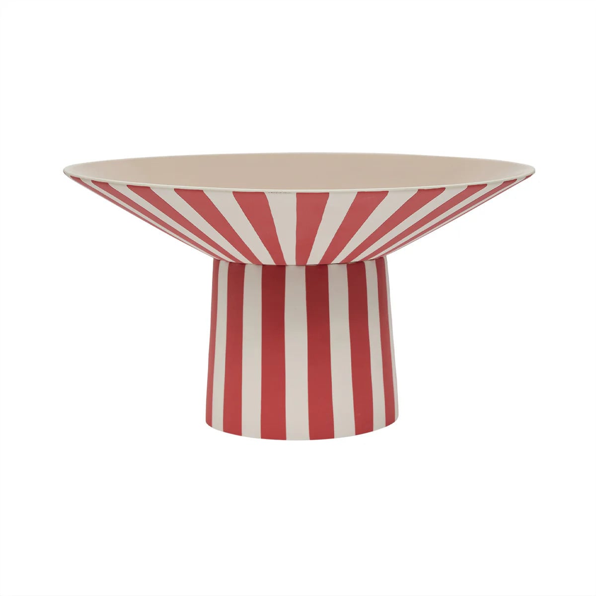 OYOY Toppu centerpiece schaal hoog rood