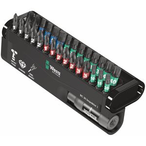 Wera Bitset Bit-Check 30 Impaktor 1, 05057690001, 30-teilig, Kreuzschlitz, Torx, Innensechskant