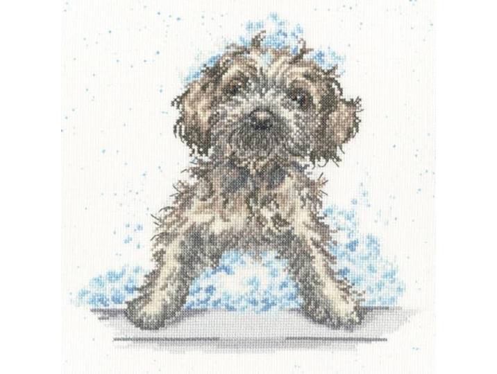 Bothy Threads geteld kruissteek kit - bubbels en blaffen