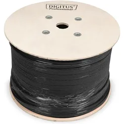 Assmann CAT 7 S-FTP PiMF installation cable raw length 500 m drum AWG 23/1 1200 MHz outdoor PE simp (PiMF, S/FTP, SFTP, CAT7, 500 m), Netzwerkkabel