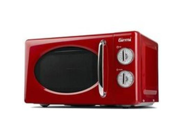 Four à micro-ondes Girmi FM21 avec compartiment vintage - 20 litres - 700 + 800 W - Rouge