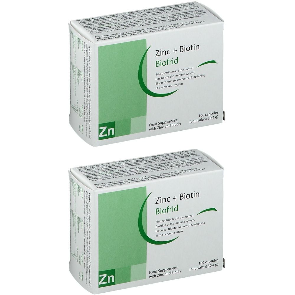 Zink+Biotin Kapseln 2x 2x100 St