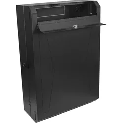 StarTech 6HE vertikaler Serverschrank - 76cm tief (6 HE, 19 Zoll Rack), Serverschrank, Schwarz