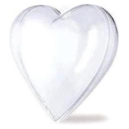 Partydeco Transparentes Herz 10mm 5 Stk (5 Stk.) (56600720)