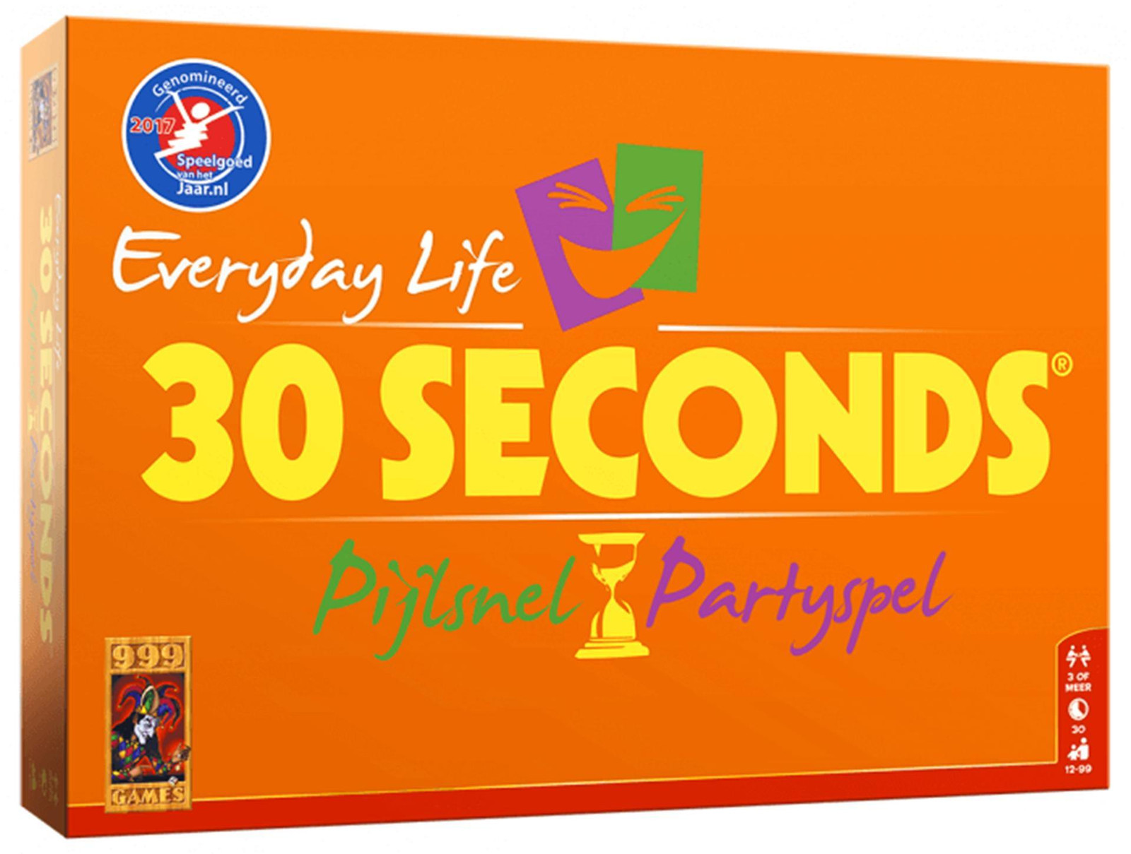999 Games 30 Seconden: Alledaagse Situaties Bordspel Partygame voor Families vanaf 12 jaar