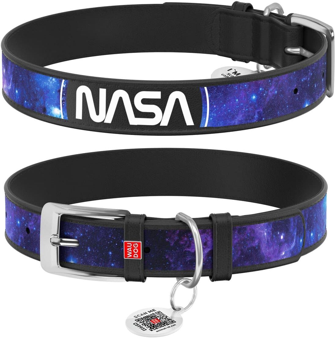 Waudog Collare Nasa 21 Pelle per Cane S