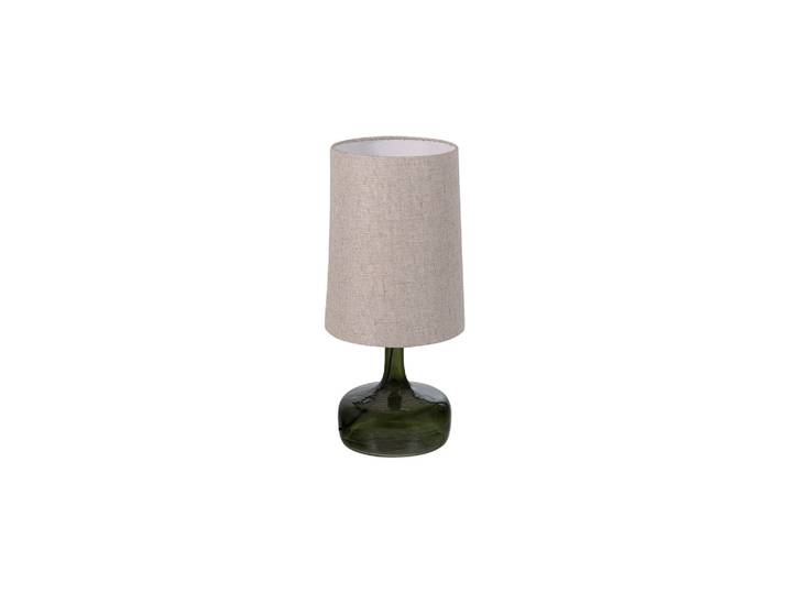 Lampe de table 60 cm verre vert et naturel LUMA