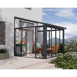 Wintergarten SANREMO 3X3.05 m in Grau Klar
