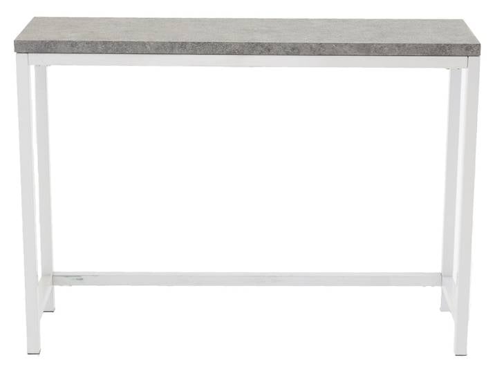 Beistelltisch VENTURE HOME Rise, schmaler hoher Beistelltisch, 110 × 30 cm , grau (weiß, grau), B:30cm H:80cm T:30cm, Tische, Beistelltisch, Ablagetisch, Stahl, schmal, hoch, modern, schlicht