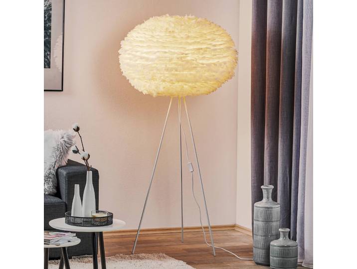 UMAGE Designer Stehlampe EOS, weiß / opal, für Wohn- / Esszimmer, Aluminium, Design, Stehlampe