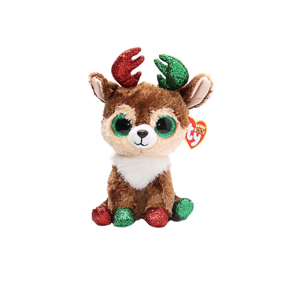 TY Beanie Boos Kinley Rendier Kerstthema 15 cm