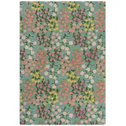 KADIMA DESIGN Wollteppich Floral handgetuftet mit Hoch-Tief-Struktur für ein gemütliches Zuhause | 160x230cm