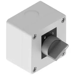 RS PRO Wahlschalter 2-Stufen komplette Einheit Drehschalter, beleuchtet, 690V IP 65, 1 Schliesser Wur, Schalter + Taster