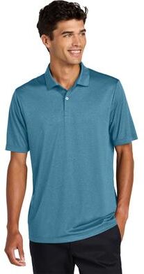 Mercer+Mettle MM1020 Recharge Jersey Polo Shirt in Harbor Blue Heather size XL   Polyester