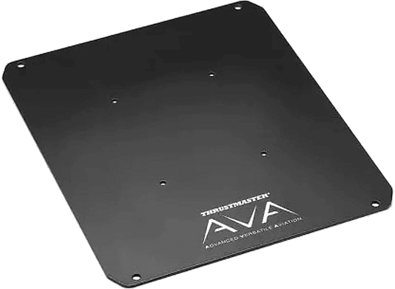 Placa de metal - Thrustmaster AVA Plate, Para bases joystick Thrustmaster, Negro